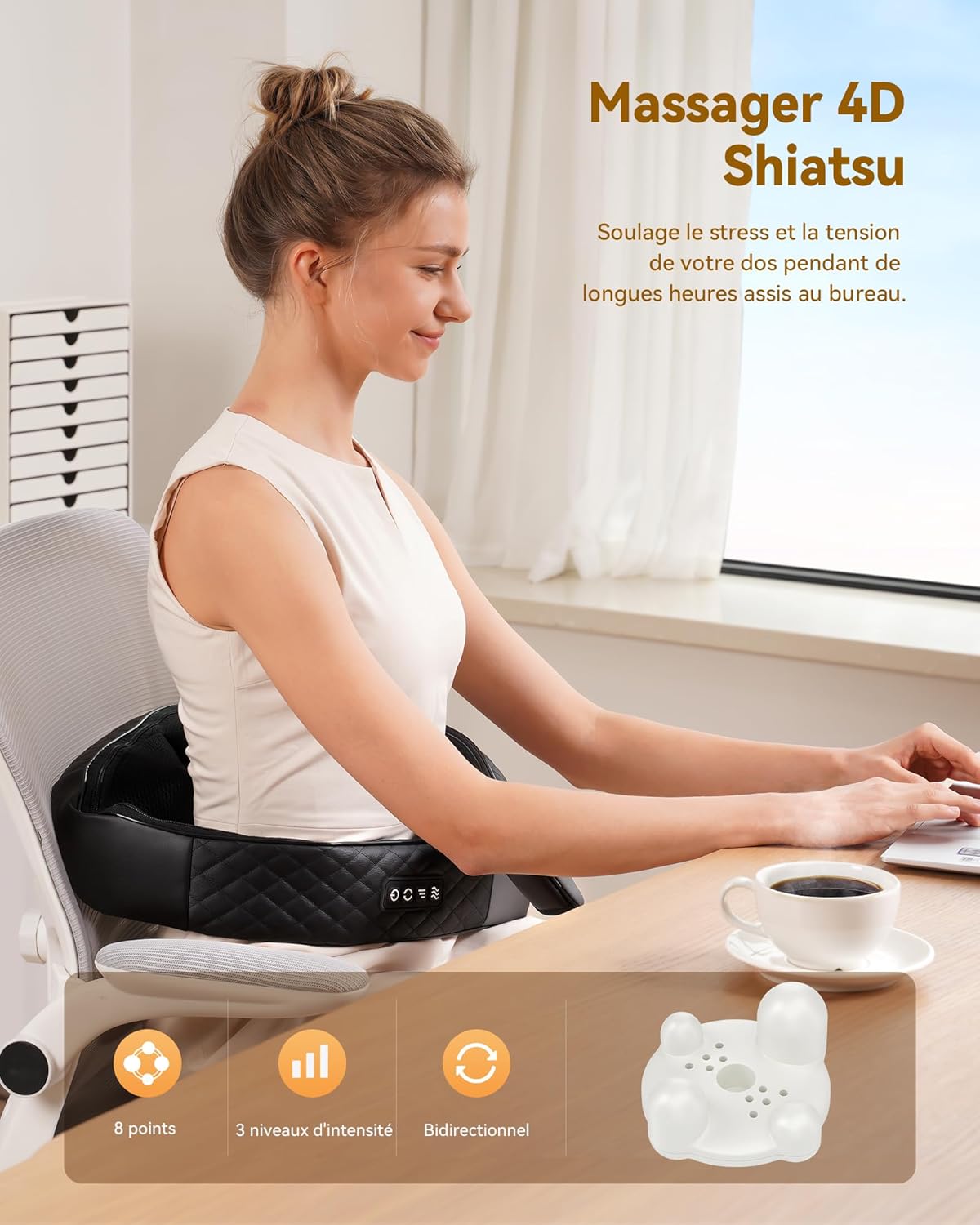 Le Masseur Shiatsu 2-en-1