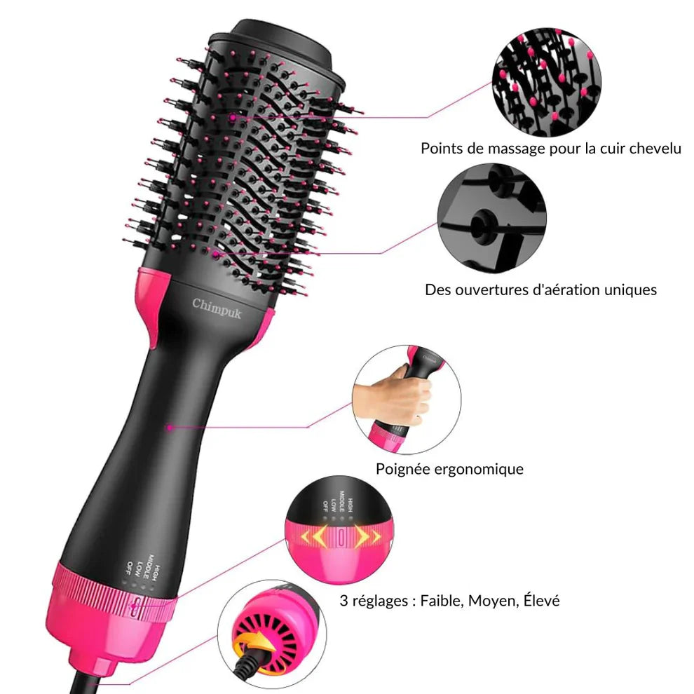 Lumina Glide, la brosse à cheveux 3 en 1
