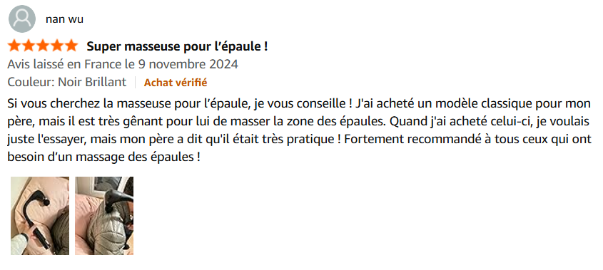 Le Masseur Shiatsu 2-en-1
