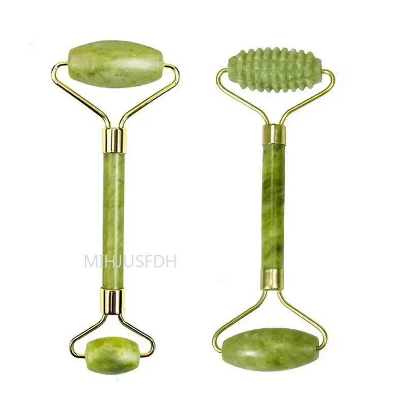 Rouleau de Jade & Pierre Gua Sha Naturelle
