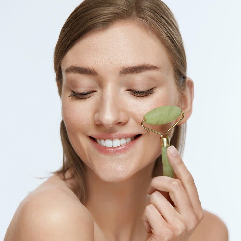 Rouleau de Jade & Pierre Gua Sha Naturelle